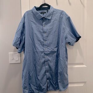 twenty eight degrees - Men’s Casual Button Down Blue - 3XLT